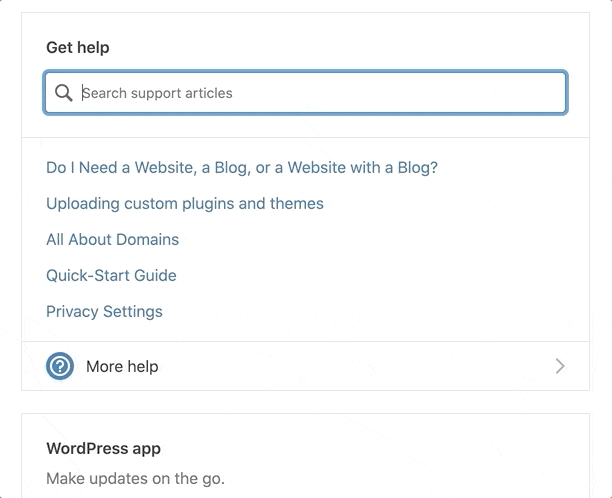Search input with focus and the up and down arrows pressed to move between selecting search results/